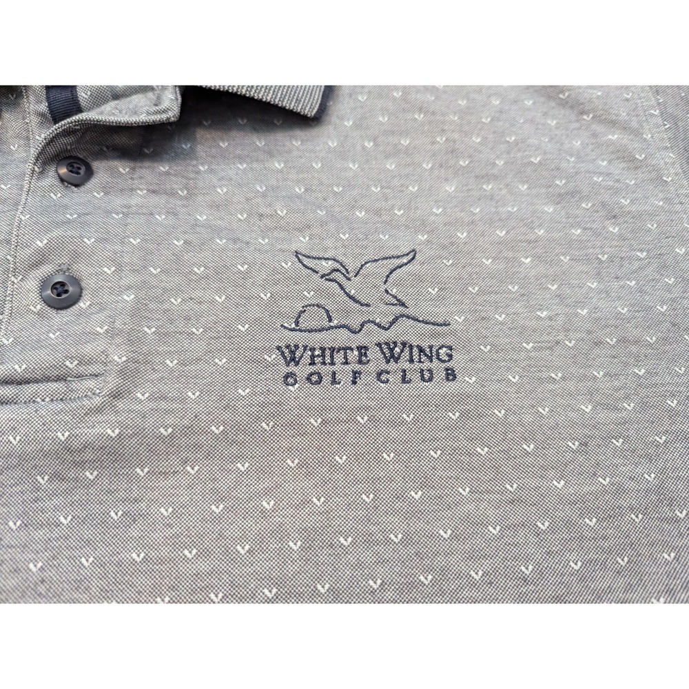 Vintage Gear For Sports Polo Shirt Mens Large Gray Moisture Wicking Golf - Picture 4 of 12